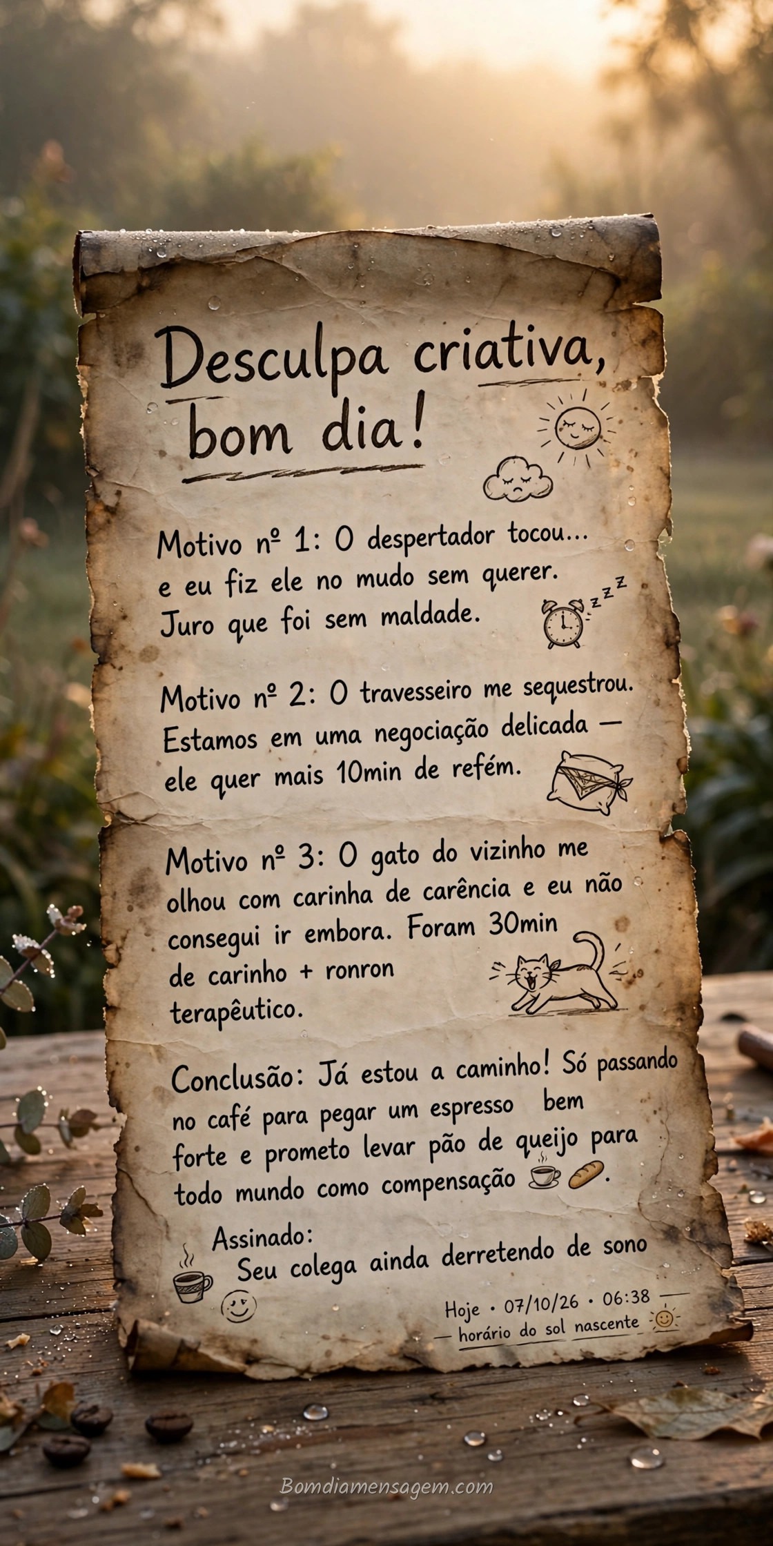 Mensagem de bom dia engraçado 12