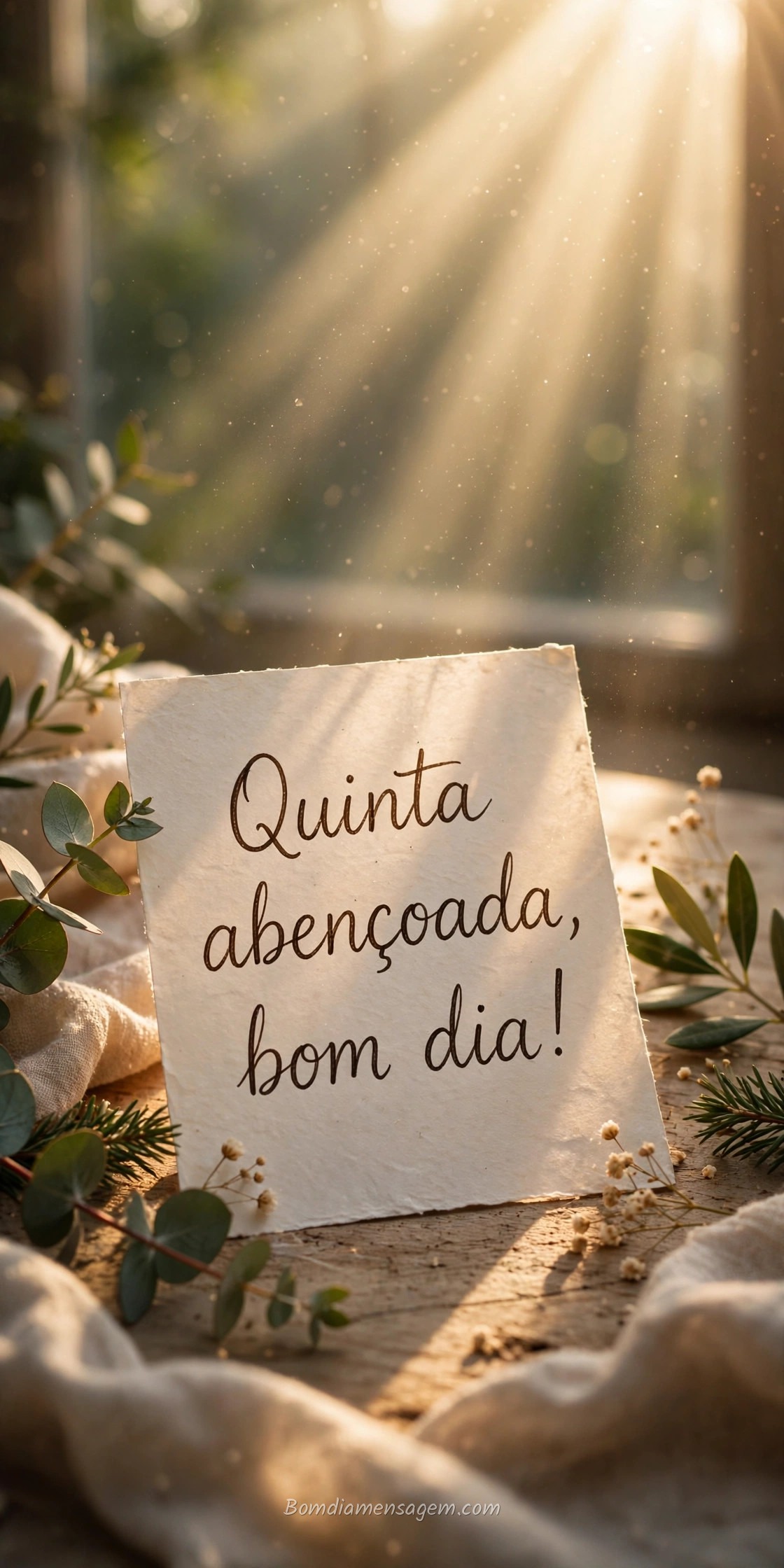 Mensagem de bom dia quinta-feira 5