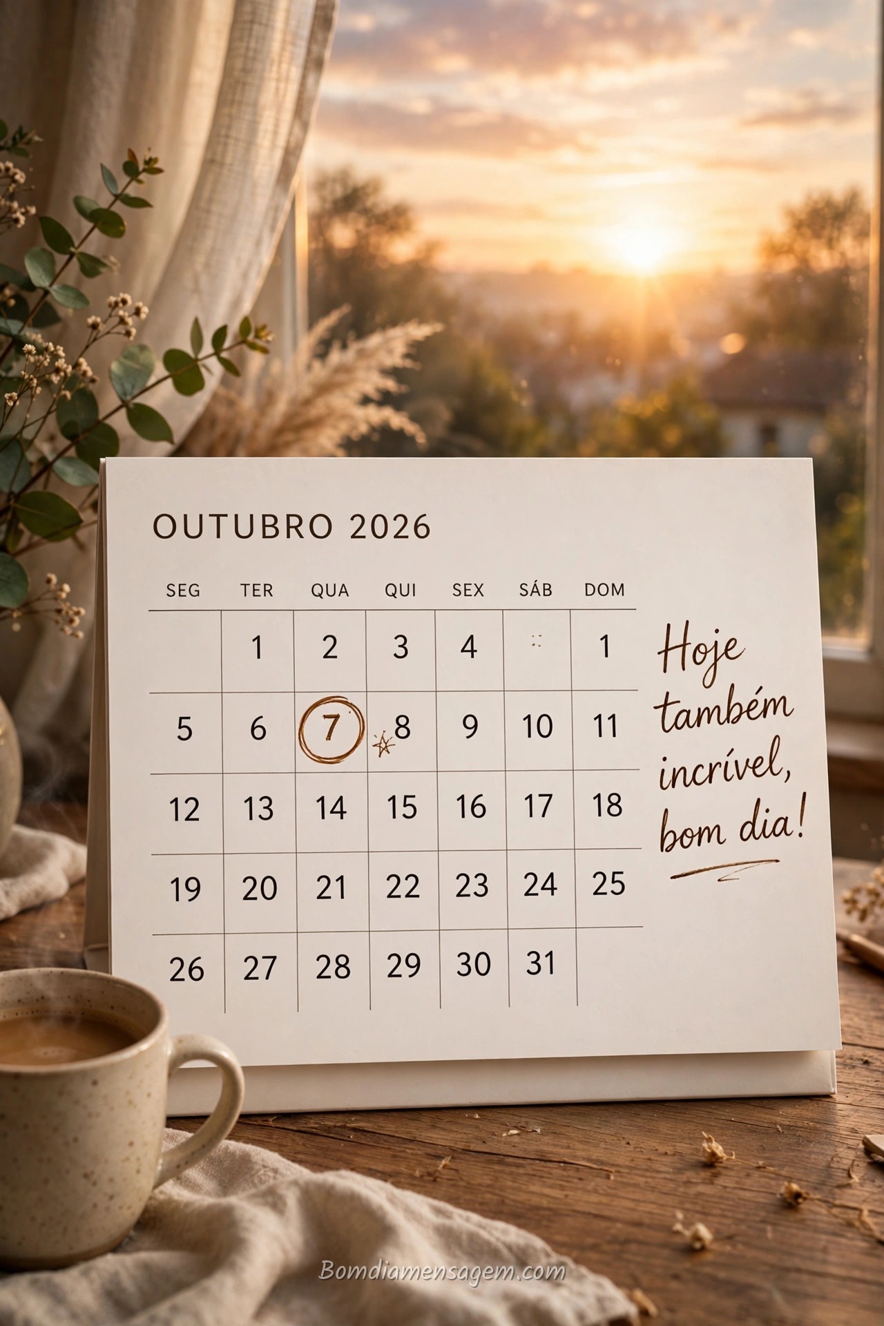Mensagem de bom dia quinta-feira 7