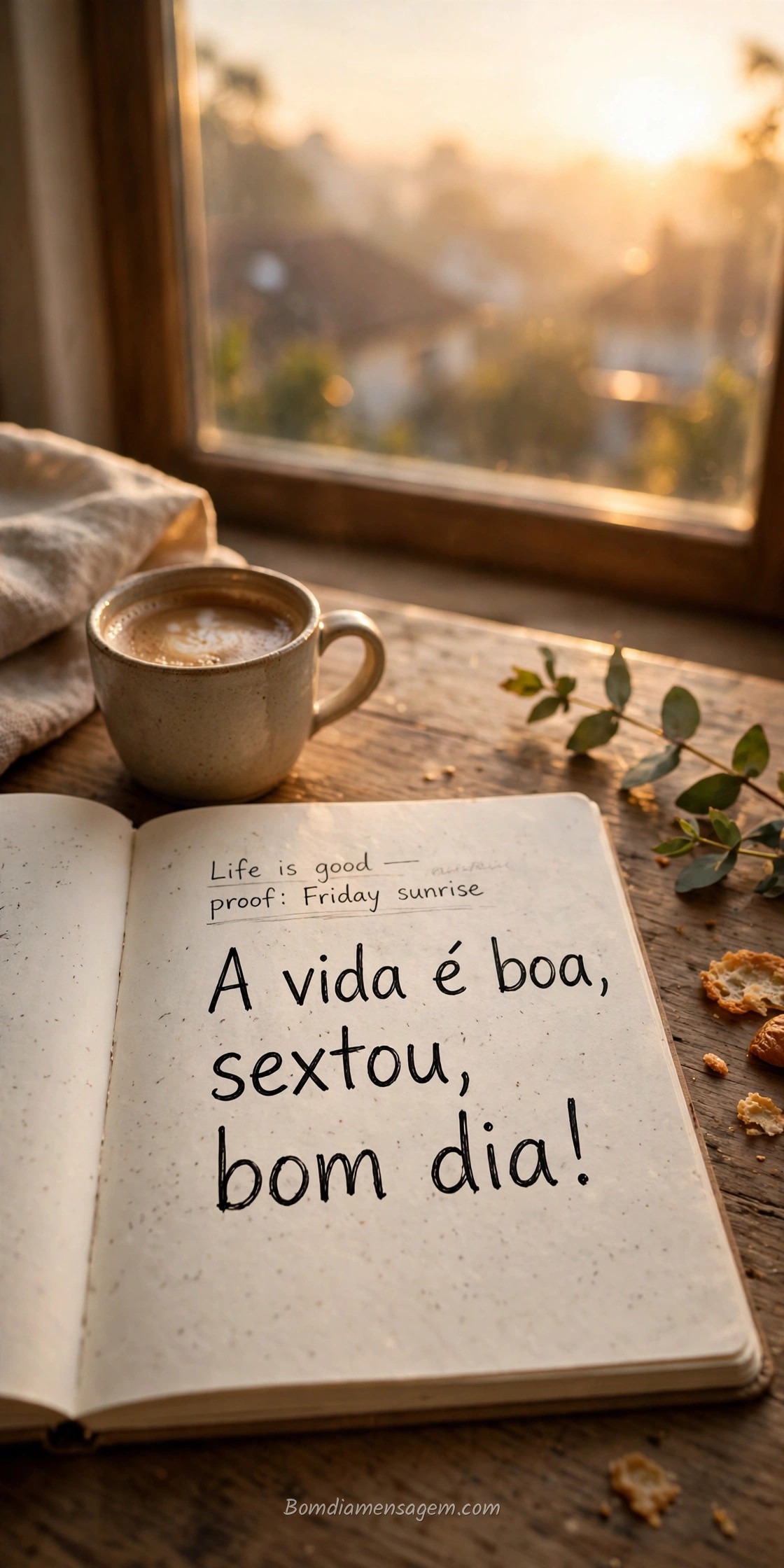 Mensagem de bom dia sexta-feira 12